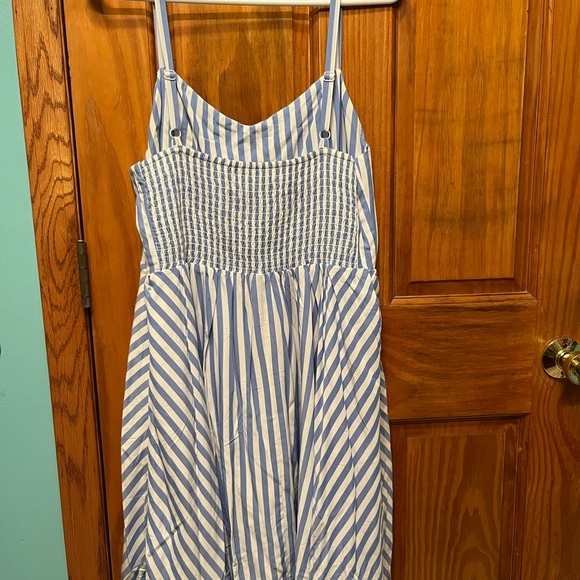 NWT Old Navy Women’s Blue and White Striped Dress - Picture 2 of 5